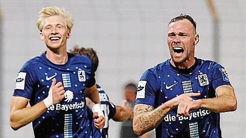 Motiviert gegen den Ex-Klub: Patrick Hobsch (r.) und Raphael Schifferl freuen sich aufs S-Bahn-Derby.