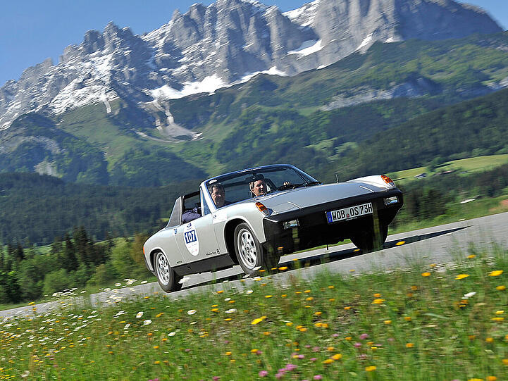 Ein Kurvenkünstler in den Alpen: VW-Porsche 914