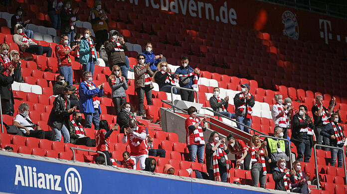 Insgesamt durften 250 Zuschauer zum Heimspiel gegen den FC Augsburg.