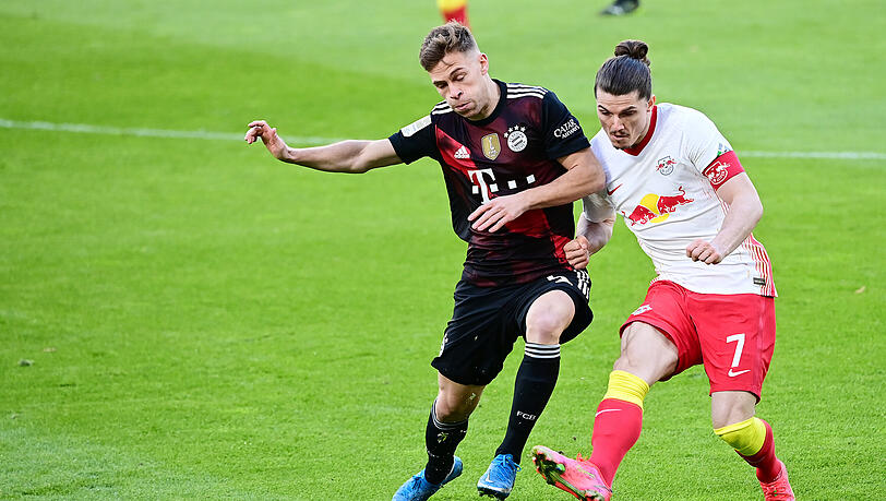 Joshua Kimmich (l.) und Marcel Sabitzer könnten in der kommenden Saison gemeinsam beim FC Bayern auflaufen. Joshua Kimmich (l.) und Marcel Sabitzer könnten in der kommenden Saison gemeinsam beim FC Bayern auflaufen.