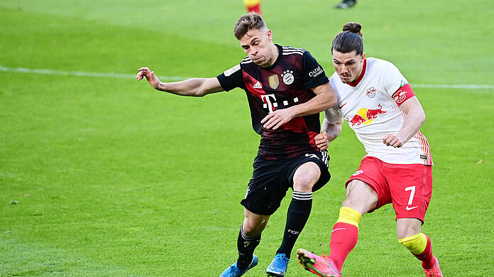 Joshua Kimmich (l.) und Marcel Sabitzer könnten in der kommenden Saison gemeinsam beim FC Bayern auflaufen.