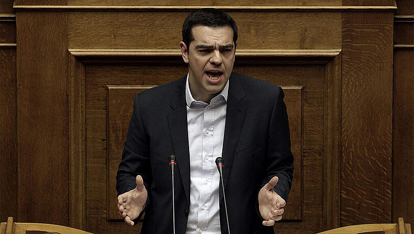 Der griechische Ministerpräsident Alexis Tsipras spricht vom Versagen des Sparprogramms. Der griechische Ministerpräsident Alexis Tsipras spricht vom Versagen des Sparprogramms.