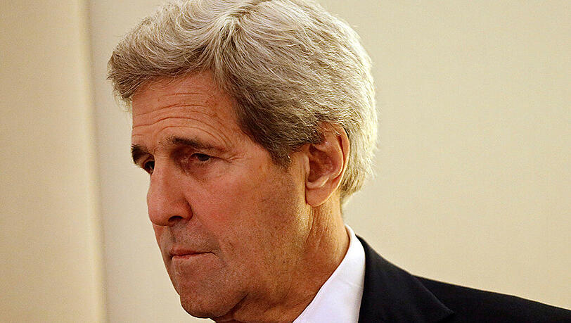 US-Außenminister John Kerry reiste zu Gesprächen mit dem UN-Sondergesandten für Syrien sowie den Außenministern Saudi-Arabiens und Jordaniens nach Genf. Foto: DENIS BALIBOUSE US-Außenminister John Kerry reiste zu Gesprächen mit dem UN-Sondergesandten für Syrien sowie den Außenministern Saudi-Arabiens und Jordaniens nach Genf. Foto: DENIS BALIBOUSE