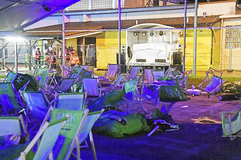 Großflächige Verwüstung und Verletzte beim Echelon-Festival. Die Bilder.