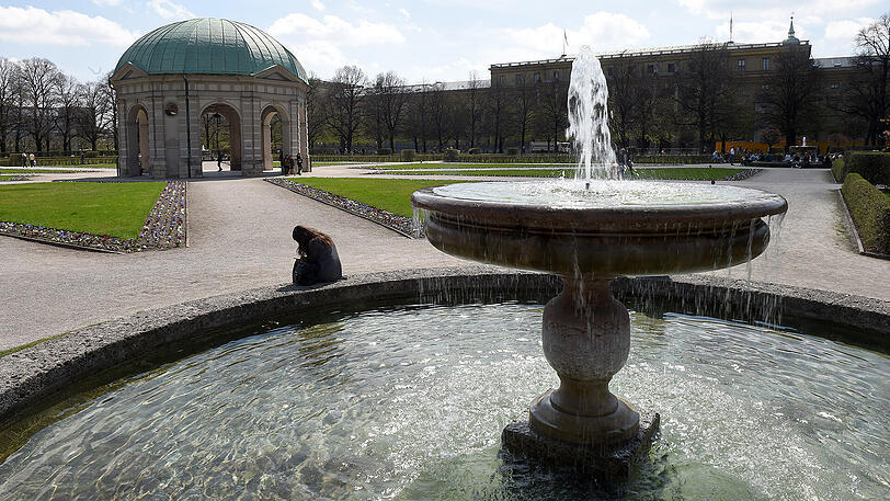 Der Hofgarten in München.