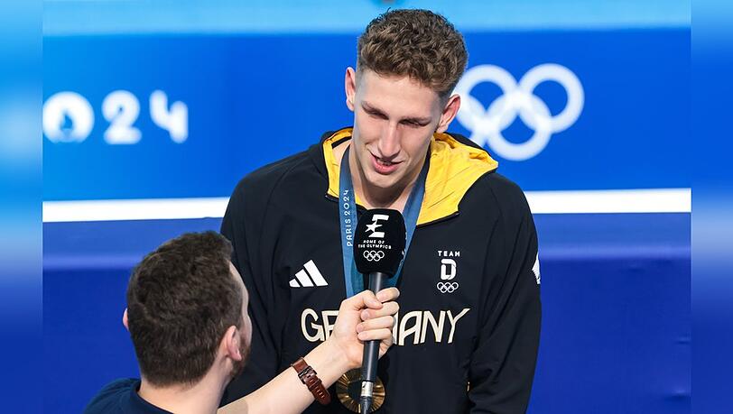 Lukas M&auml;rtens nach seinem Sieg bei Olympia.