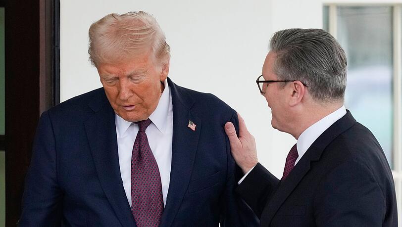 Bei der Zusammenkunft in Washington sprachen Trump und Starmer auch über den Krieg in der Ukraine.