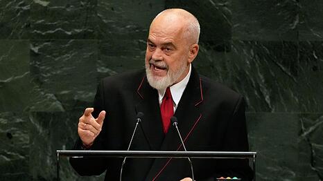 Hinter den Protesten gegen seine Regierung es sieht Albaniens Ministerpr&auml;sident Edi Rama Feinde der EU. (Archivbild)