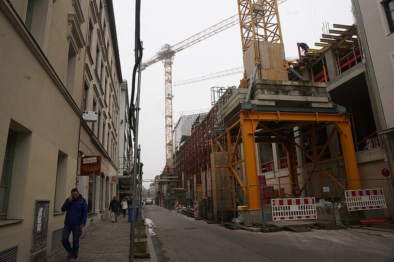 Zwischen Klenze- und Reichenbachstraße entsteht ein Neubau.