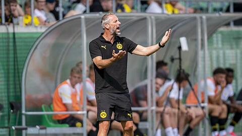 Der neue BVB-Trainer Marco Rose hofft nach der bisher holprigen Saisonvorbereitung auf Fortschritte.