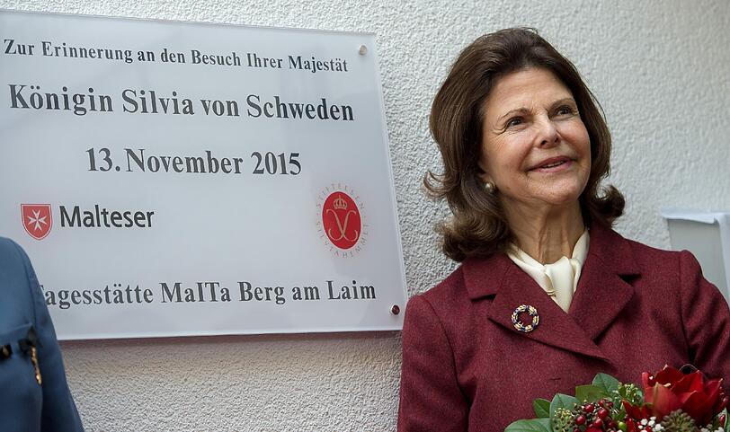 Königin Silvia von Schweden am Freitag in München.