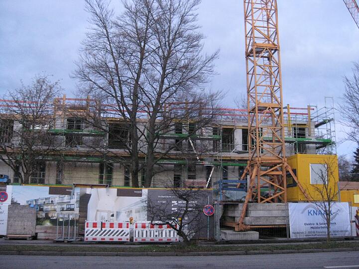 Neubauwohnungen werden hier gebaut.