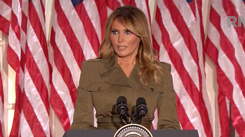 Melania Trump bei einem Vortrag bei der Republican National Convention im August 2020