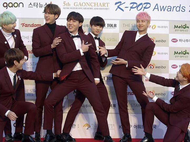BTS machen die Teenager verrückt.