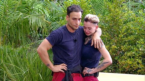 Timur Ülker und Edith Stehfest nach der Dschungelprüfung.