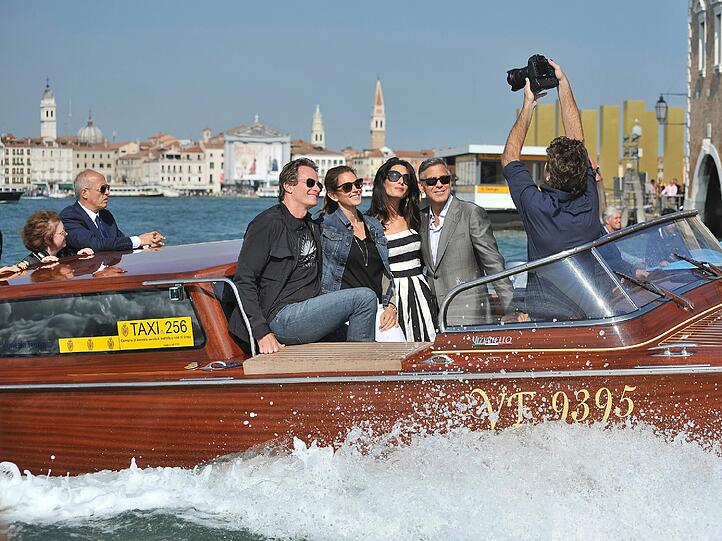 Traumhochzeit in Venedig: George Clooney und seine Amal sind jetzt verheiratet.