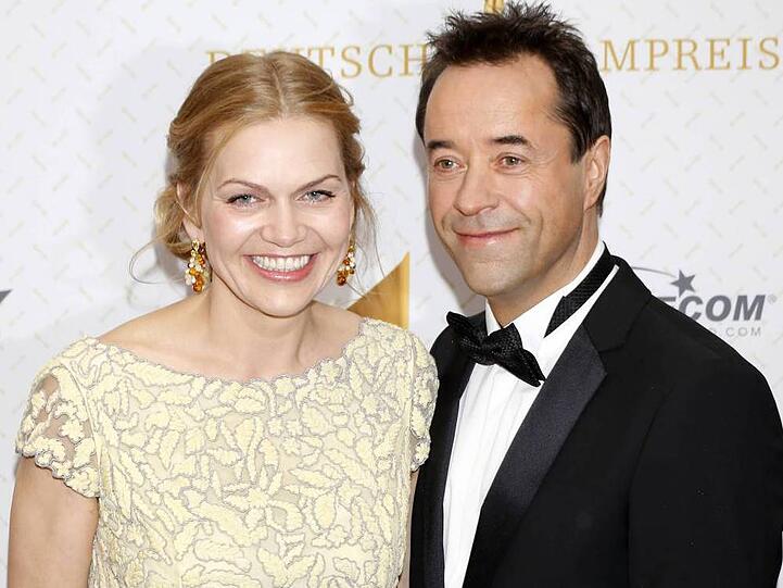Jan Josef Liefers und seine Ehefrau Anna Loos bei der Verleihung des Deutschen Filmpreises 2014