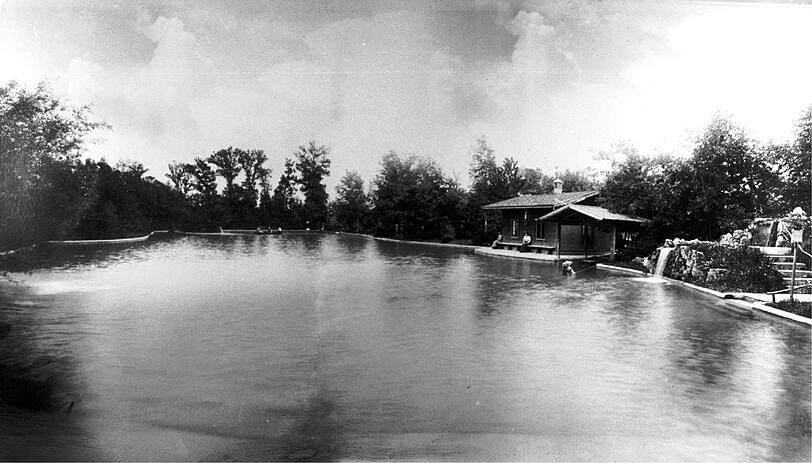 So idyllisch: Das Ungererbad um 1890