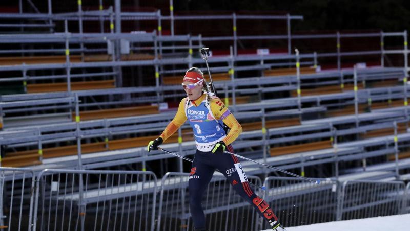 Siegte vor leeren Rängen in Nove Mesto: Denise Herrmann. Siegte vor leeren Rängen in Nove Mesto: Denise Herrmann.