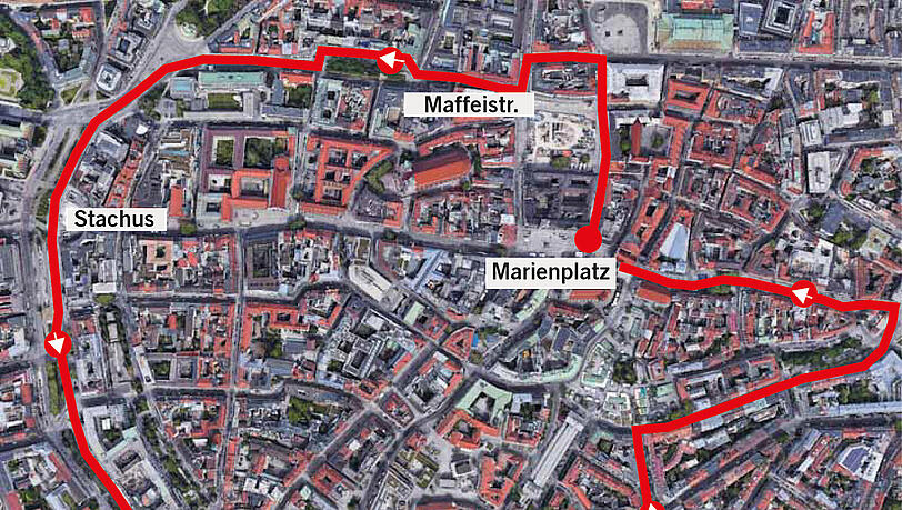 Die Route der großen CSD-Parade am Samstag ab 12 Uhr. Die Route der großen CSD-Parade am Samstag ab 12 Uhr.