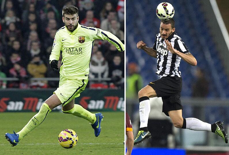 Innenverteidigung 1: Gerard Piqué (28) - Leonardo Bonucci (28): Welt- und Europameister Piqué zeigte sich in dieser Saison deutlich formverbessert. Mit 1,92 Metern der größte Barça-Spieler und damit bei Standardsituationen gefragt. Bonucci hat eine starke Entwicklung gemacht, ist sowohl bei Juve als auch in der Squadra Azzurra eine feste Größe geworden.