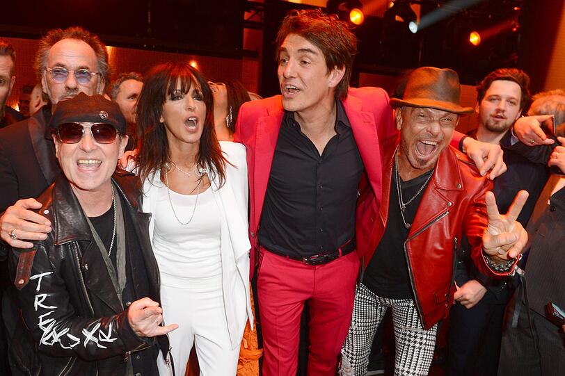 Klaus Meine, Hugo Egon Balder, Nena, Matze Knop und Rudolf Schenker