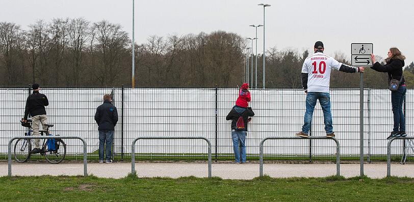 Geheimtraining beim HSV.