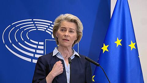 EU-Kommissionspräsidentin Ursula von der Leyen begrüßte die Zustimmung des Parlaments zur Asylreform.
