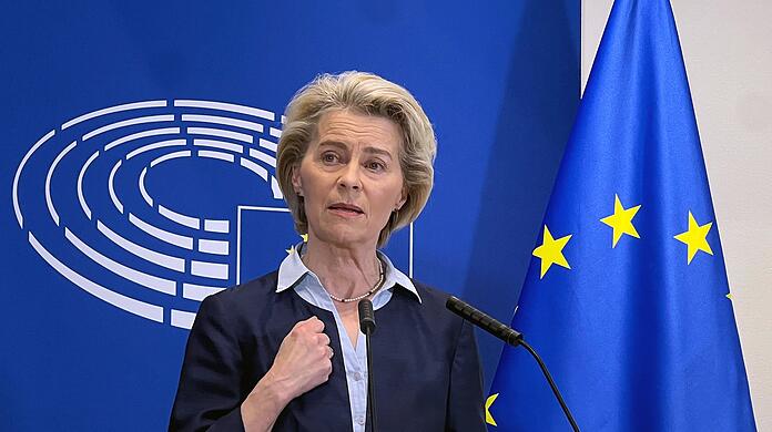 EU-Kommissionspräsidentin Ursula von der Leyen begrüßte die Zustimmung des Parlaments zur Asylreform.