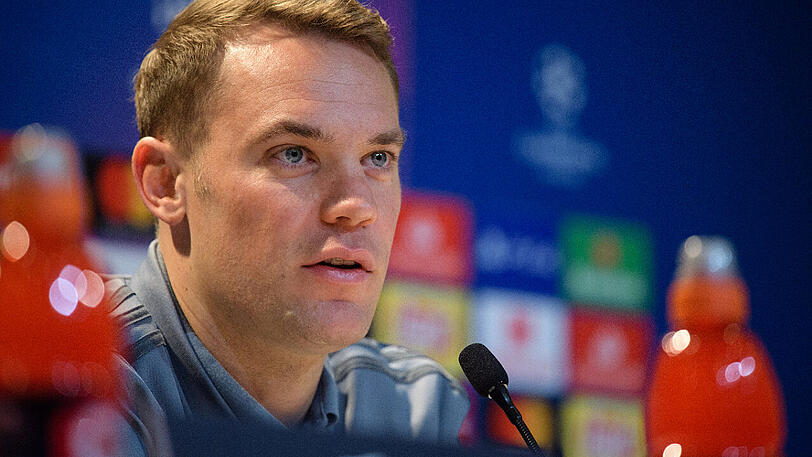 Der verletzte Bayern-Kapitän Manuel Neuer spricht am Mittwoch im Pressetalk.