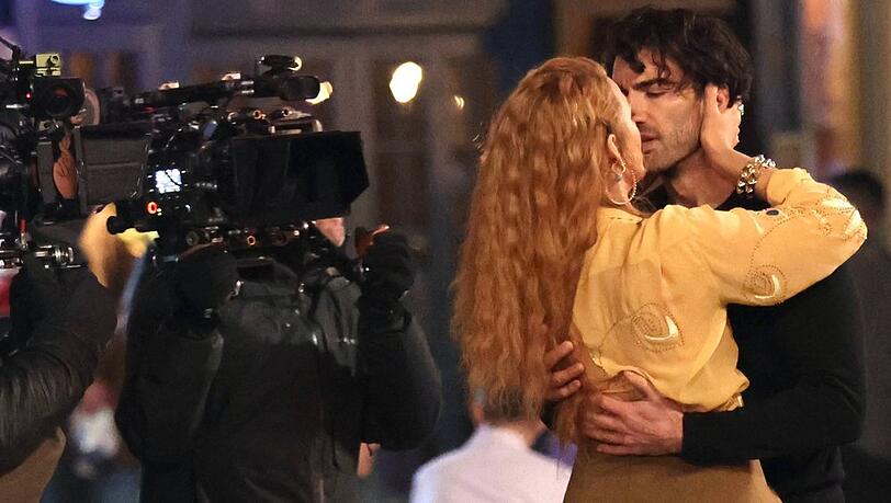 Blake Lively und Justin Baldoni am Set von "Nur noch ein einziges Mal". Blake Lively und Justin Baldoni am Set von "Nur noch ein einziges Mal".