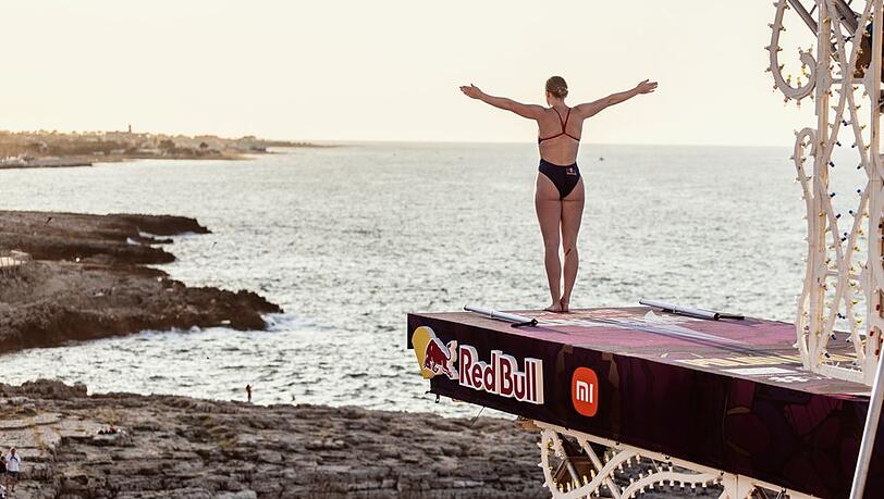 Seit 2009 gibt es die Red Bull Cliff Diving World Series.