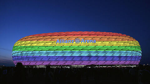 So wird die Allianz Arena in der Nacht vom 9. auf den 10. Juli aussehen.