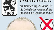 Hep Monatzeder stellt sich bald als Präsident zur Wahl – und so könnte ein mögliches Plakat aussehen. AZ-Montage: Tauber Hep Monatzeder stellt sich bald als Präsident zur Wahl – und so könnte ein mögliches Plakat aussehen. AZ-Montage: Tauber