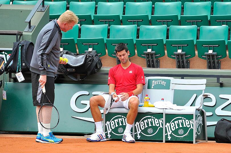Boris Becker ist nicht zufrieden mit der Arbeitseinstellung von Novak Djokovic.