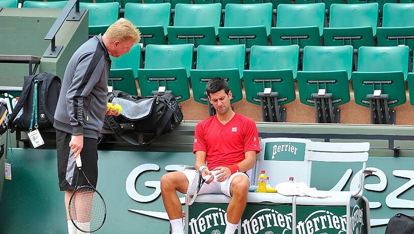 Boris Becker ist nicht zufrieden mit der Arbeitseinstellung von Novak Djokovic. Boris Becker ist nicht zufrieden mit der Arbeitseinstellung von Novak Djokovic.