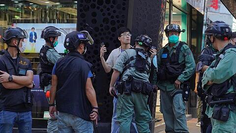 In Hongkong gibt es erneut Proteste gegen das chinesische Sicherheitsgesetz.