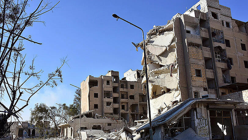 Trümmerfeld Aleppo: Die einst blühende Metropole wurde durch den Bürgerkrieg fast vollständig zerstört. Trümmerfeld Aleppo: Die einst blühende Metropole wurde durch den Bürgerkrieg fast vollständig zerstört.