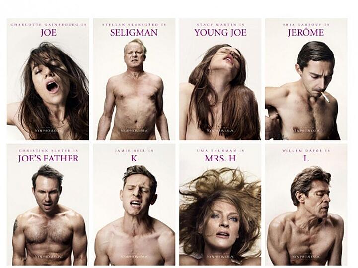 Uma Thurman (zweite von rechts, zweite Reihe) auf dem Teaser-Plakat zu "Nymphomaniac"