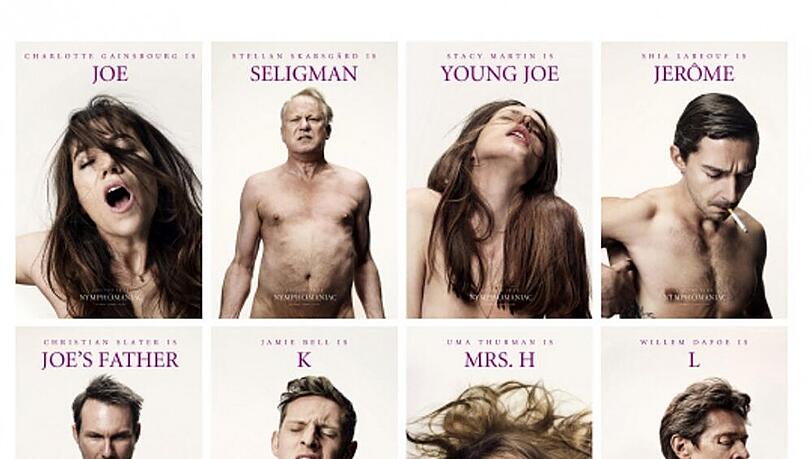 Uma Thurman (zweite von rechts, zweite Reihe) auf dem Teaser-Plakat zu "Nymphomaniac" Uma Thurman (zweite von rechts, zweite Reihe) auf dem Teaser-Plakat zu "Nymphomaniac"