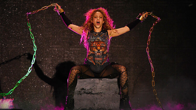 Voller Körpereinsatz: Shakira bei ihrem München-Konzert in der Olympiahalle. Klicken Sie sich durch die Bilder.