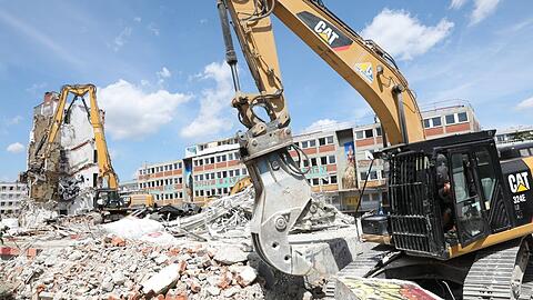 Die Baustelle in der Zschokkestraße.