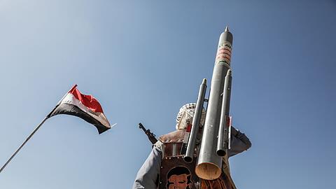 W&auml;hrend des Gaza-Kriegs feuerten die Huthi aus Solidarit&auml;t mit der Hamas Raketen nach Israel. (Archivbild)