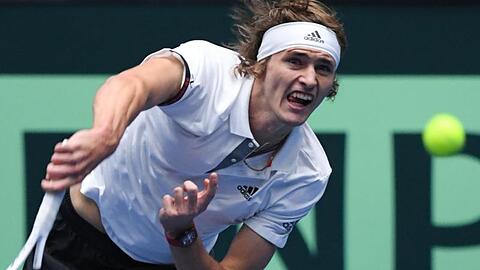 Alexander Zverev besiegte den Ungarn Peter Nagy klar in zwei Sätzen.