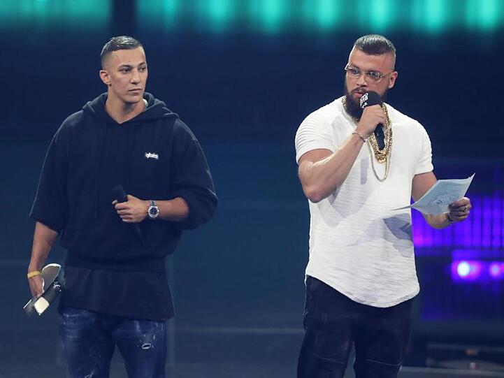 Kollegah (r) und Farid Bang bei der Echo-Verleihung.