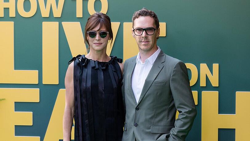 Cooler Auftritt in der Hitze: Sophie Hunter begleitete ihren Ehemann Benedict Cumberbatch am Montagabend in London. Cooler Auftritt in der Hitze: Sophie Hunter begleitete ihren Ehemann Benedict Cumberbatch am Montagabend in London.