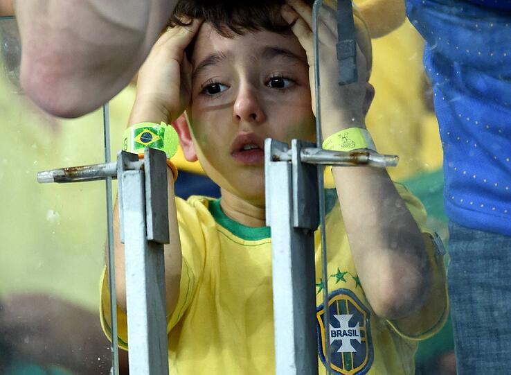 Bilder: so trauern die brasilianischen Fans.