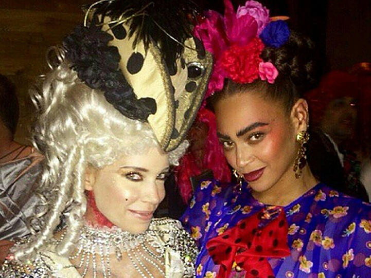Sylvie Meis und Beyoncé Knowles auf einer Halloween-Party
