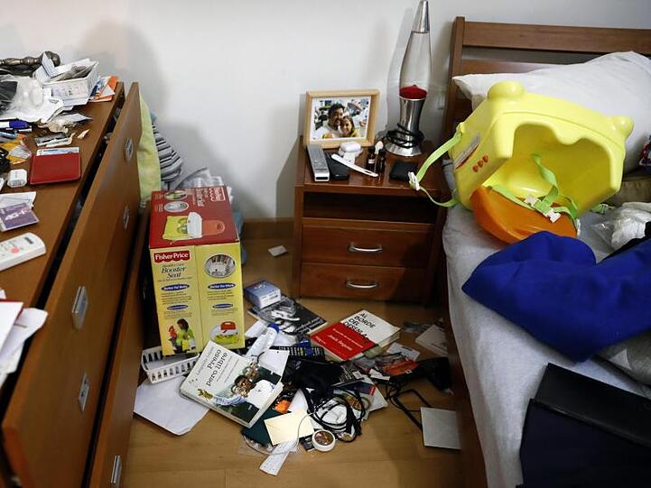 Das Schlafzimmer von Roberto Marrero wurde am Morgen durchsucht.
