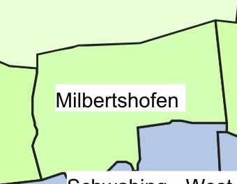 Milbertshofen-Am Hart - Miet-Schnitt: 11,70 Euro/m2 Der Stadtteil ist industriell geprägt, wird aber zum Wohnen immer attraktiver. Ein Beispiel ist etwa das neue Quartier Nordheide auf der ehemaligen Panzerwiese. Neue Wohnungen wird es auch auf dem Gelände der ehemaligen Funkkaserne am Frankfurter Ring und dem Areal der Knorr-Bremse-Gruppe geben. Viele Junge leben im Viertel, was auch so bleiben wird. Und die Mieten könnten hier etwas langsamer steigen als im benachbarten Moosach.